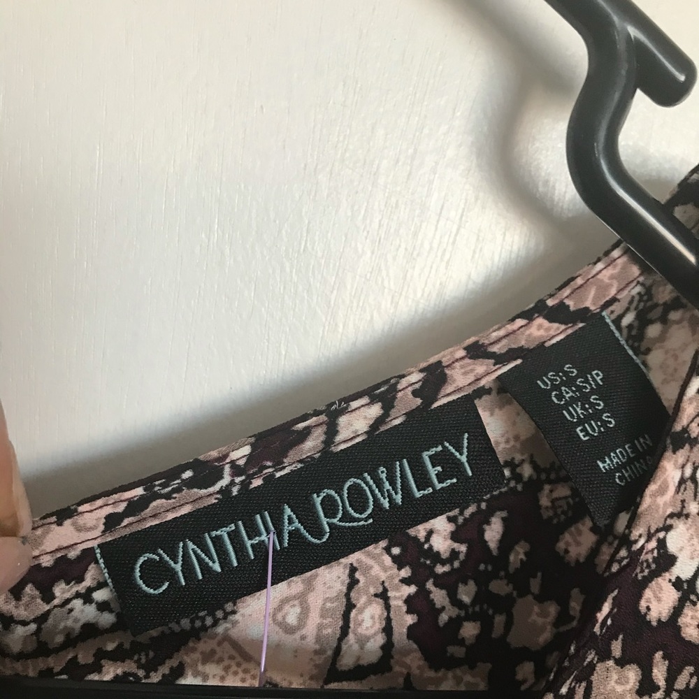 Cynthia Rowley Paisley Tunic Blouse - Size S - Picture 4 of 11